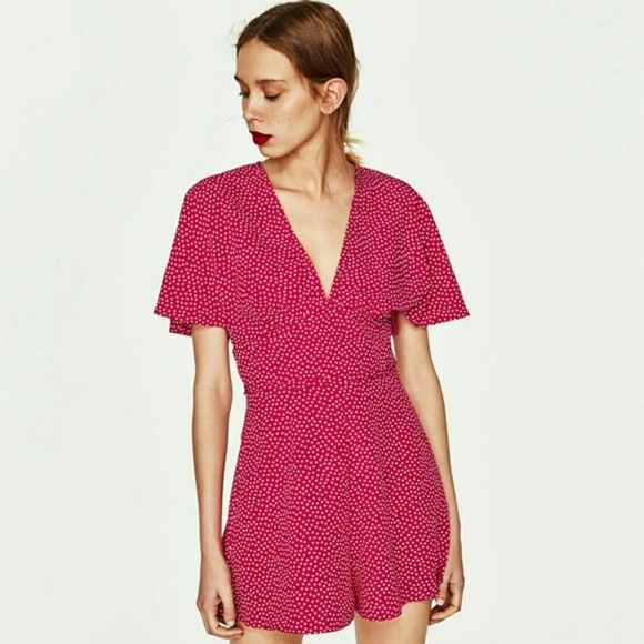 fuchsia jumpsuit zara